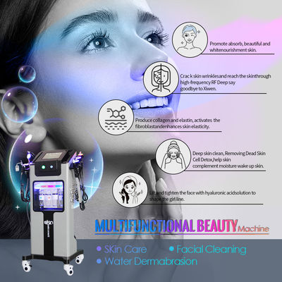Buz Mavi Rf Oksijen Su Peeling Hydra Dermabrasyon Yüz Makinesi