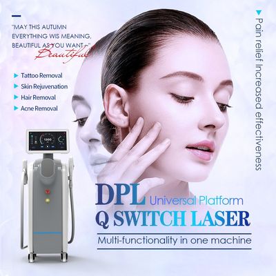 2 In 1 Cilt Güzellik Makinesi Çok Fonksiyonlu DPL Sistemi Ve Nd Yag Lazer El Parçası